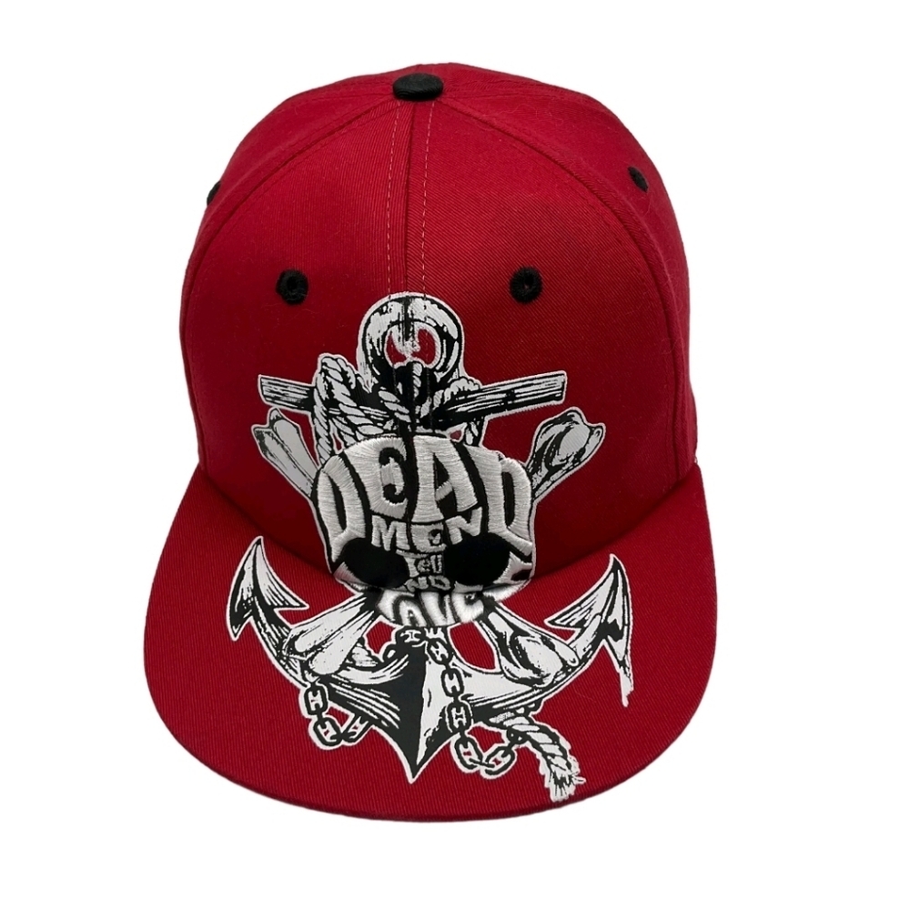 Disney Parks youth Dead Mens Tell no tales red embroidered snapback PiratesN*